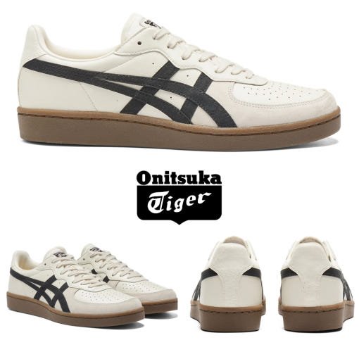 오니츠카타이거 스니커즈 GSM 남녀공용 크림 블랙 1183A353 127